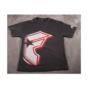 FMS Shirt Mens Medium Gray Graphic Star Logo Tee Short Sleeve Crewneck Cotton